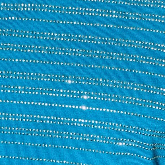 Westport 1962 Blue embellished cold shoulder top - Picture 4 of 5